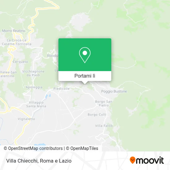 Mappa Villa Chiecchi