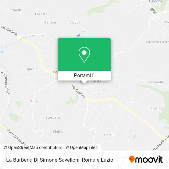 Mappa La Barberia Di Simone Savelloni