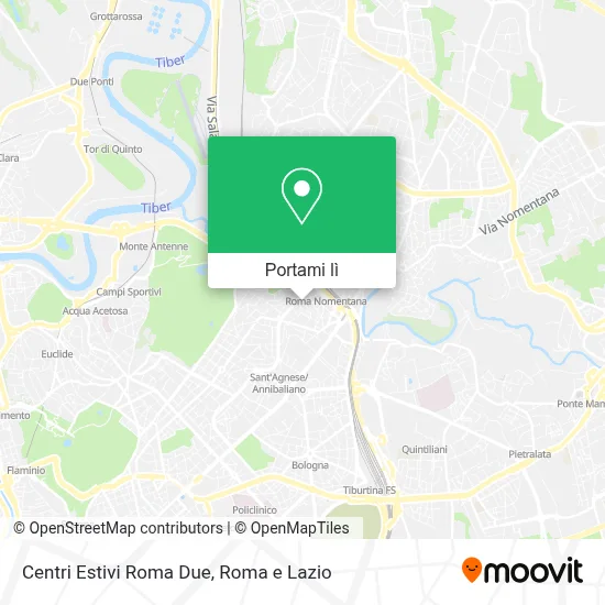 Mappa Centri Estivi Roma Due