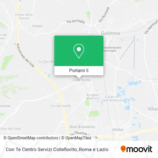 Mappa Con Te Centro Servizi Collefiorito