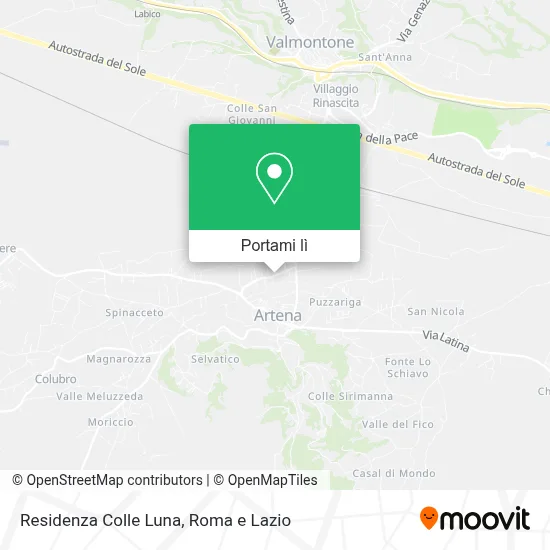 Mappa Residenza Colle Luna