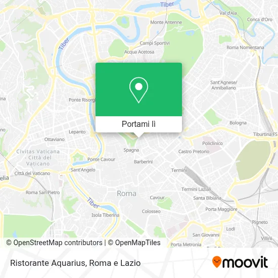Mappa Ristorante Aquarius