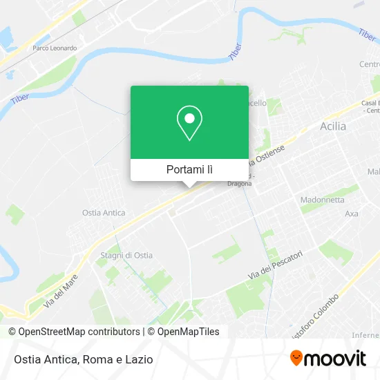 Mappa Ostia Antica