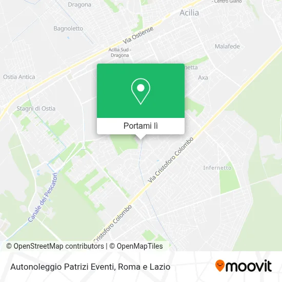 Mappa Autonoleggio Patrizi Eventi
