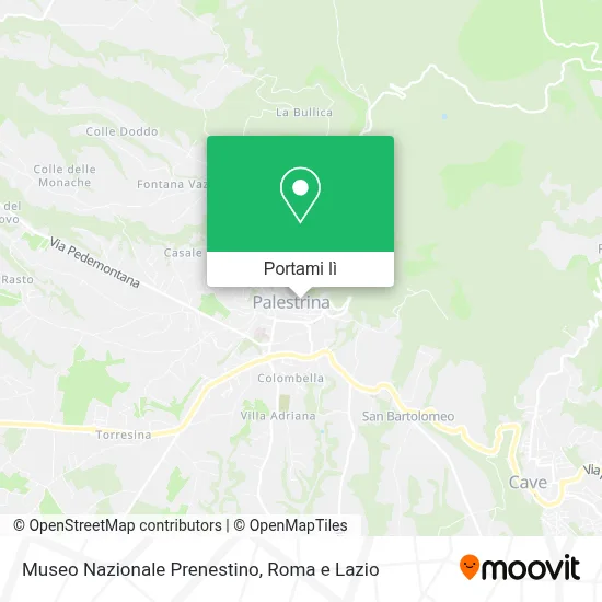 Mappa Museo Nazionale Prenestino