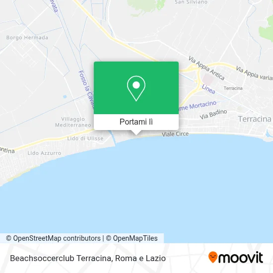 Mappa Beachsoccerclub Terracina
