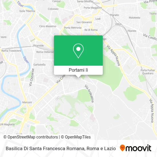 Mappa Basilica Di Santa Francesca Romana