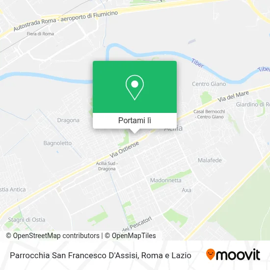 Mappa Parrocchia San Francesco D'Assisi