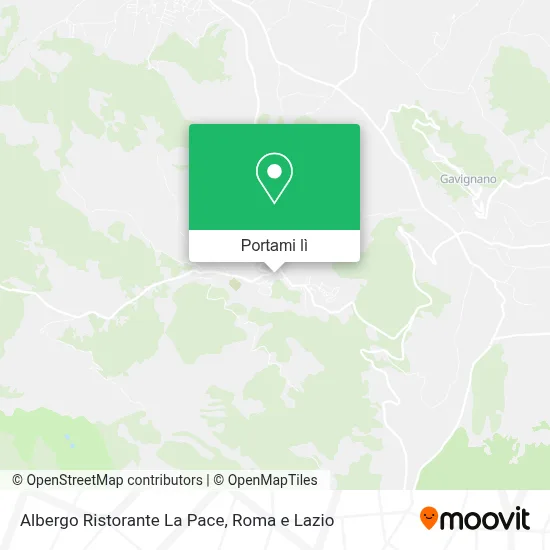 Mappa Albergo Ristorante La Pace