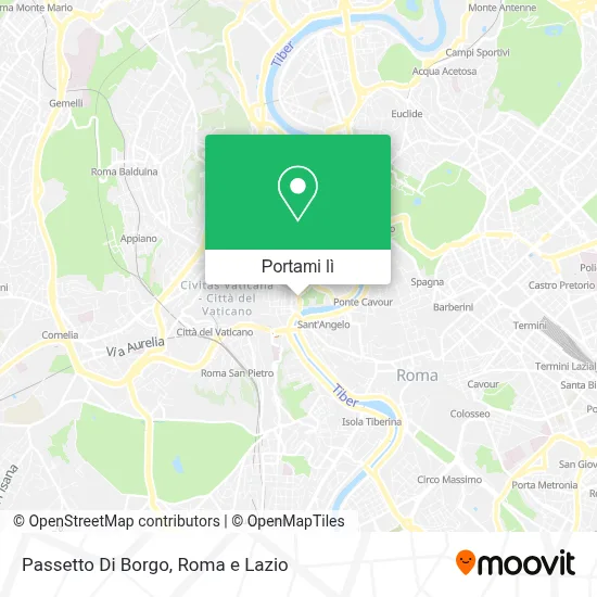 Mappa Passetto Di Borgo