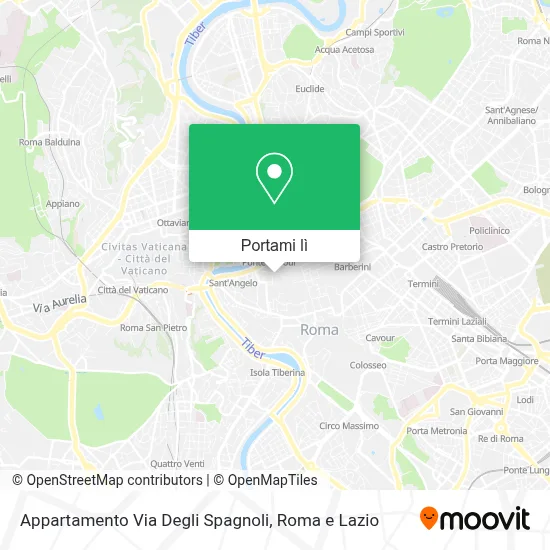 Mappa Appartamento Via Degli Spagnoli