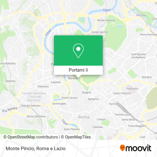 Mappa Monte Pincio