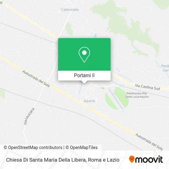 Mappa Chiesa Di Santa Maria Della Libera