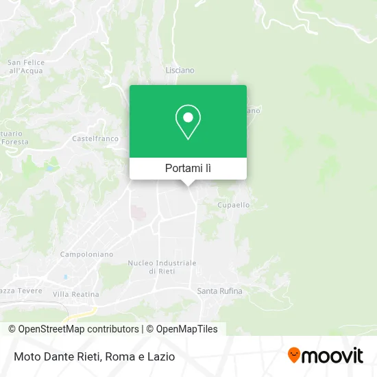 Mappa Moto Dante Rieti