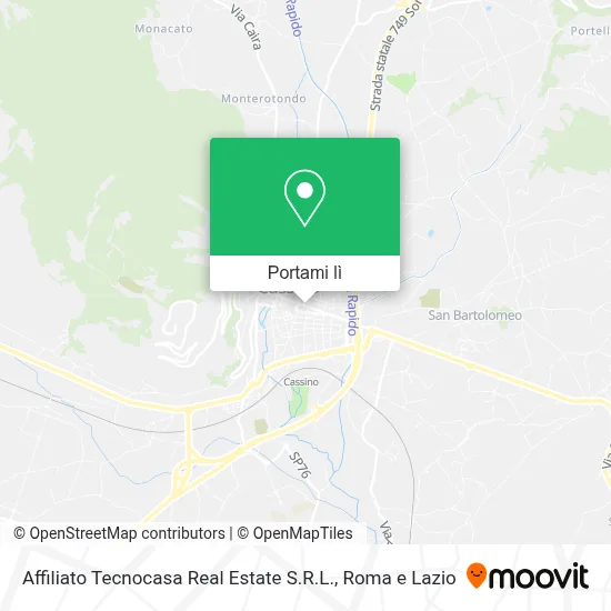 Mappa Affiliato Tecnocasa Real Estate S.R.L.