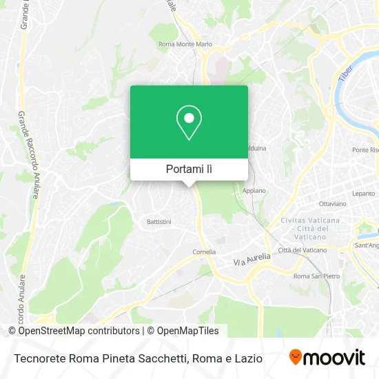 Mappa Tecnorete Roma Pineta Sacchetti