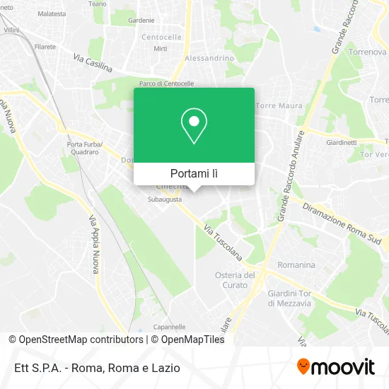 Mappa Ett S.P.A. - Roma