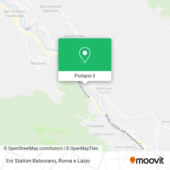 Mappa Eni Station Balsorano