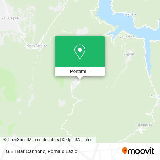 Mappa G.E.I Bar Cannone