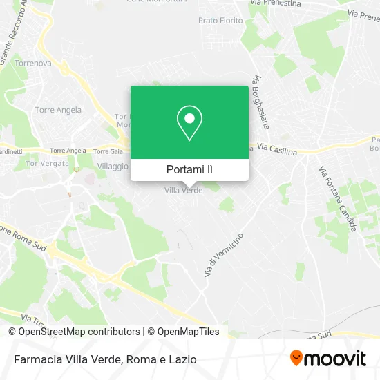 Mappa Farmacia Villa Verde