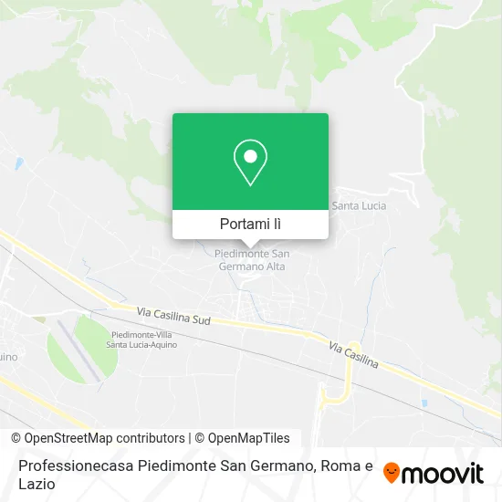 Mappa Professionecasa Piedimonte San Germano