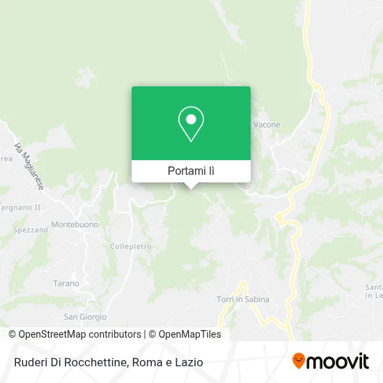 Mappa Ruderi Di Rocchettine