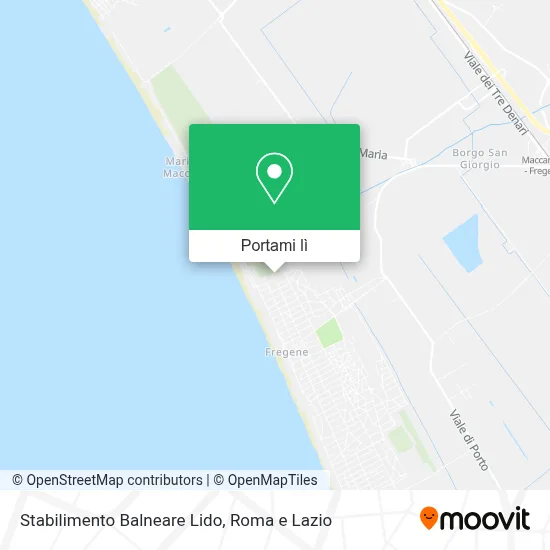 Mappa Stabilimento Balneare Lido