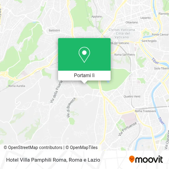 Mappa Hotel Villa Pamphili Roma