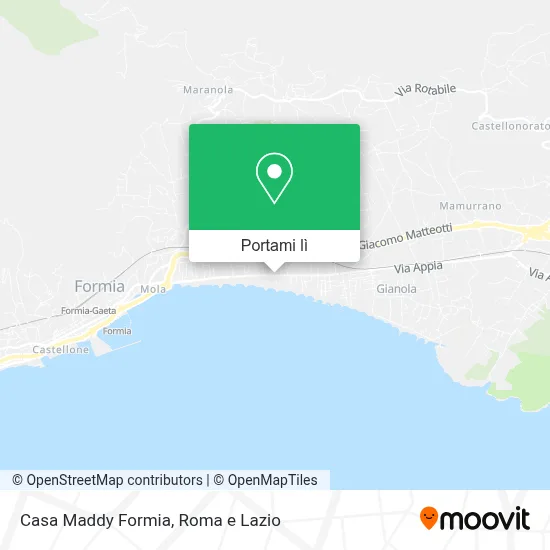 Mappa Casa Maddy Formia