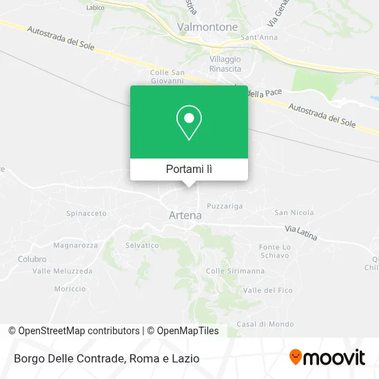 Mappa Borgo Delle Contrade