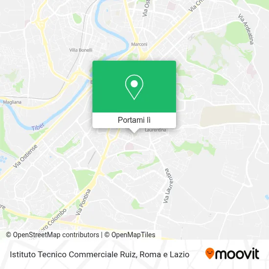 Mappa Istituto Tecnico Commerciale Ruiz
