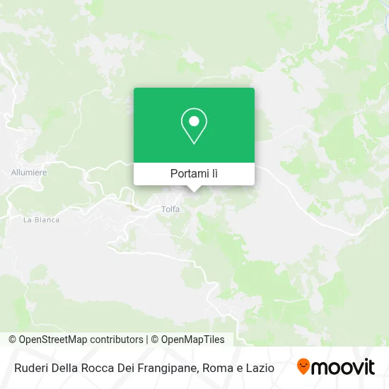 Mappa Ruderi Della Rocca Dei Frangipane