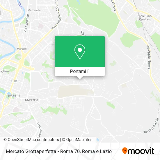 Mappa Mercato Grottaperfetta - Roma 70