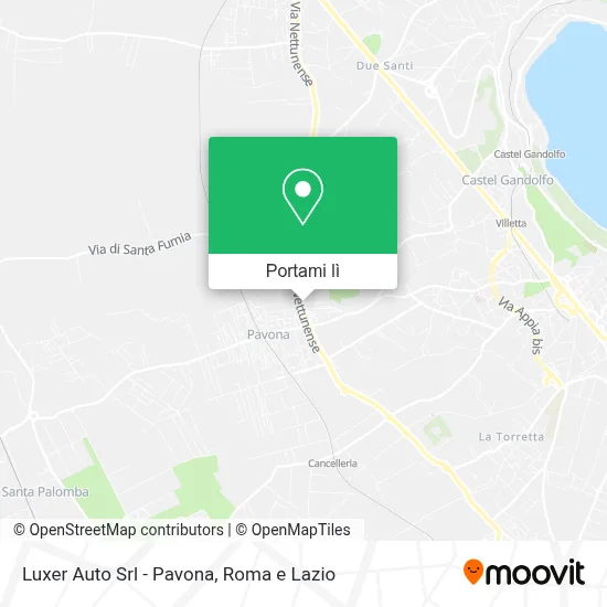 Mappa Luxer Auto Srl - Pavona
