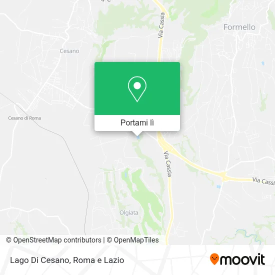 Mappa Lago Di Cesano