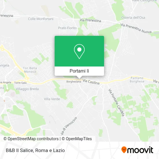 Mappa B&B Il Salice
