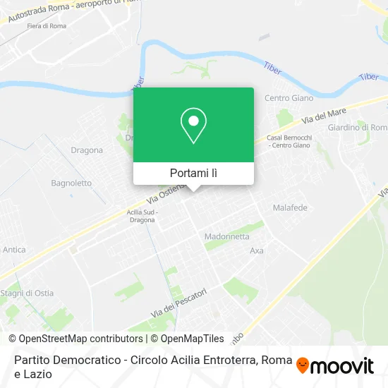 Mappa Partito Democratico - Circolo Acilia Entroterra