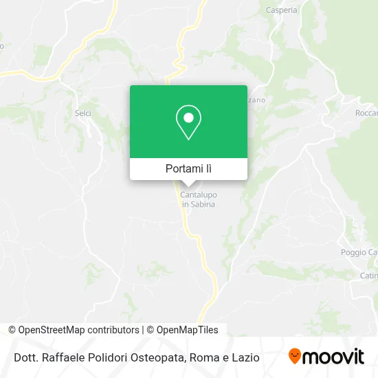 Mappa Dott. Raffaele Polidori Osteopata