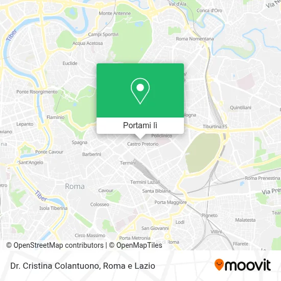 Mappa Dr. Cristina Colantuono