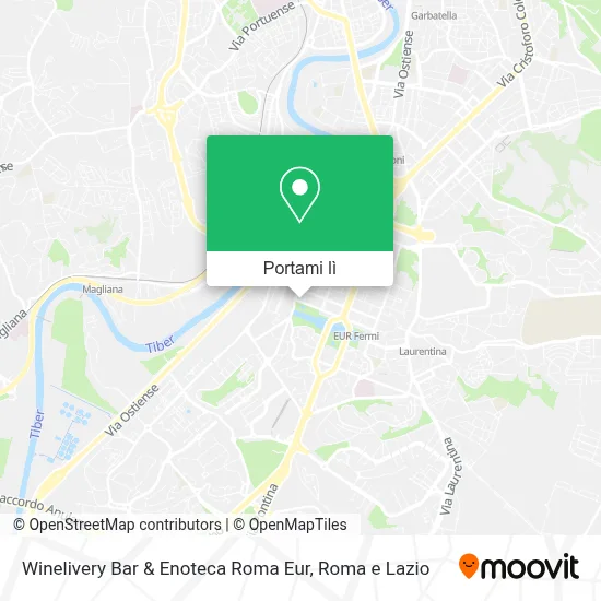 Mappa Winelivery Bar & Enoteca Roma Eur