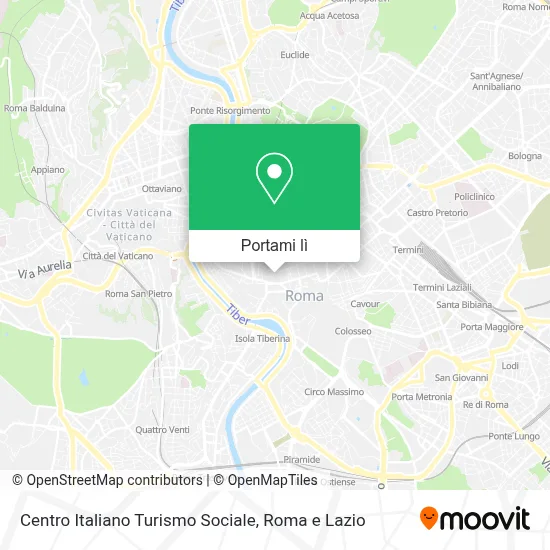Mappa Centro Italiano Turismo Sociale