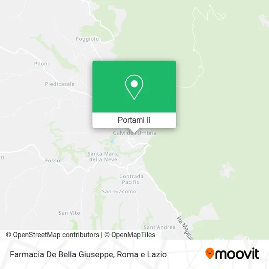 Mappa Farmacia De Bella Giuseppe