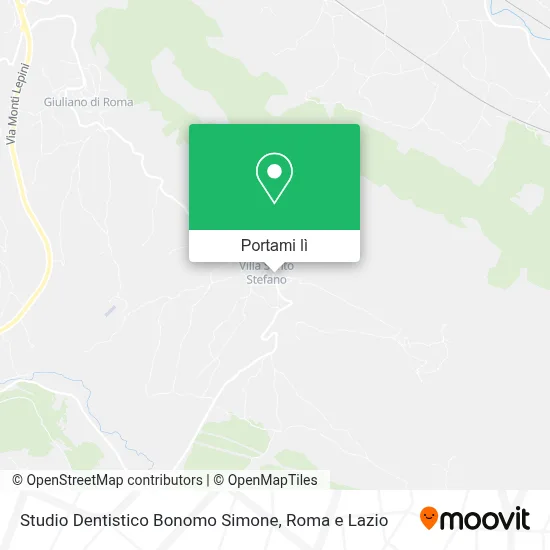 Mappa Studio Dentistico Bonomo Simone