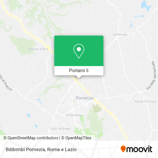 Mappa Bdibimbi Pomezia