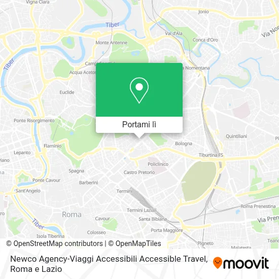 Mappa Newco Agency-Viaggi Accessibili Accessible Travel