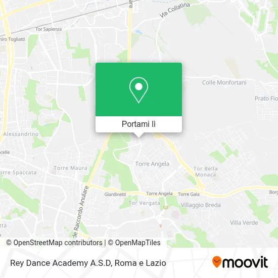 Mappa Rey Dance Academy A.S.D