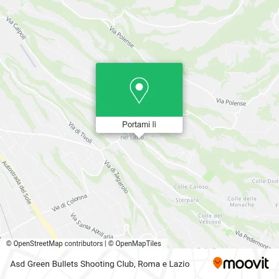 Mappa Asd Green Bullets Shooting Club