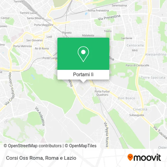 Mappa Corsi Oss Roma