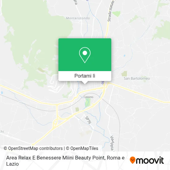 Mappa Area Relax E Benessere Miini Beauty Point