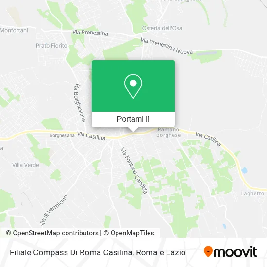 Mappa Filiale Compass Di Roma Casilina